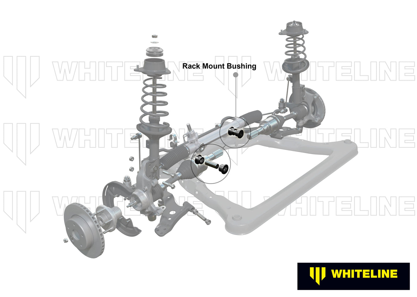 Front Steering Rack and Pinion - Mount Bshing Kit to Suit Toyota Avensis T27