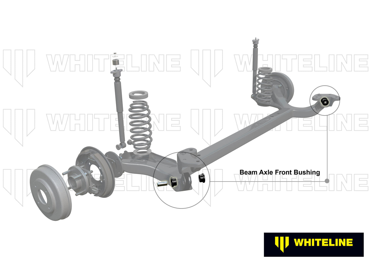 Rear Beam Axle - Bushing Kit to Suit Abarth, Chevrolet, Citroen, Fiat, Opel and Peugeot