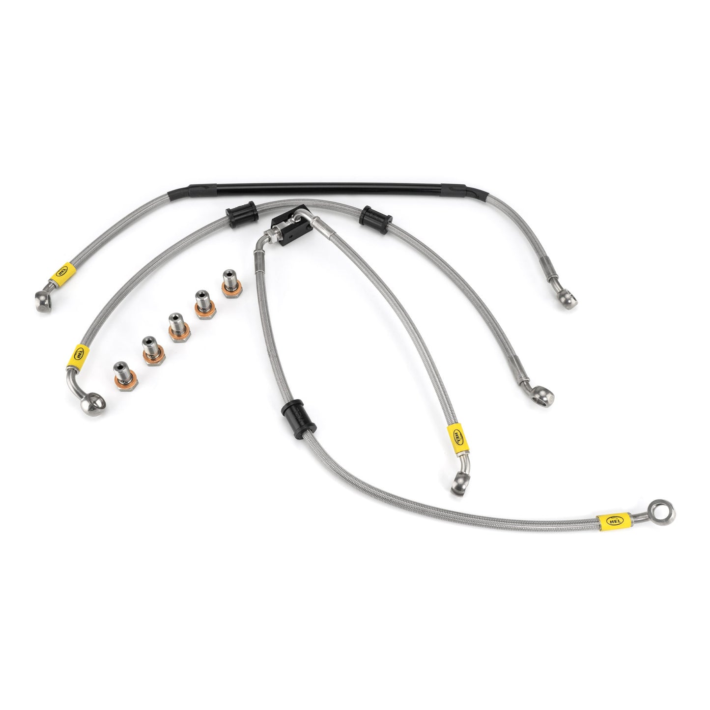 Honda MSX125 ABS 2021-2022 Flexible ABS Replacement Brake Lines HEL Stainless Steel Braided