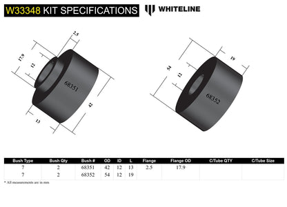 Front Shock Absorber - Upper Bushing Kit to Suit Toyota FJ Cruiser, HiLux, Prado and Foton Tunland