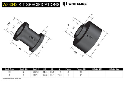 Rear Shock Absorber - Upper Bushing Kit to Suit Toyota Prado 120 Series and 4Runner GRN210