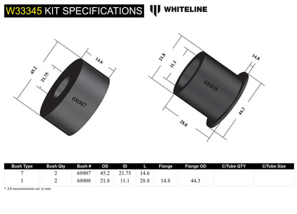 Front Shock Absorber - Upper Bushing Kit to Suit Jeep Wrangler JK
