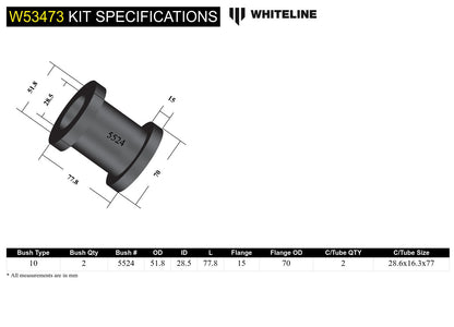 Front Control Arm Lower - Inner Rear Bushing Kit to Suit Mitsubishi Pajero NM-NX