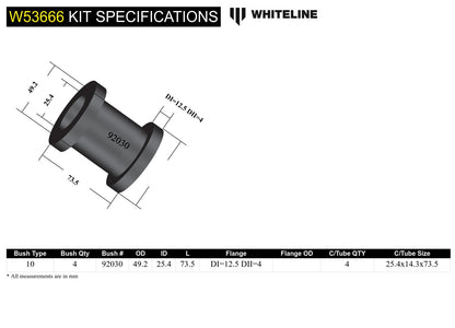 Front Control Arm Lower - Bushing Kit to Suit Nissan Patrol Y62