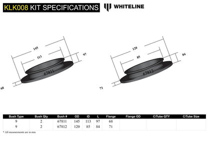 Front and Rear Lift Kit to Suit Jeep Wrangler JK