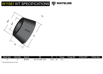 Front Steering Idler Arm - Bushing Kit to Suit Ford Econovan and Mazda E Series