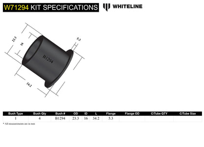 Leaf Spring - Bushing Kit to Suit Nissan Patrol G60, MQ, MK