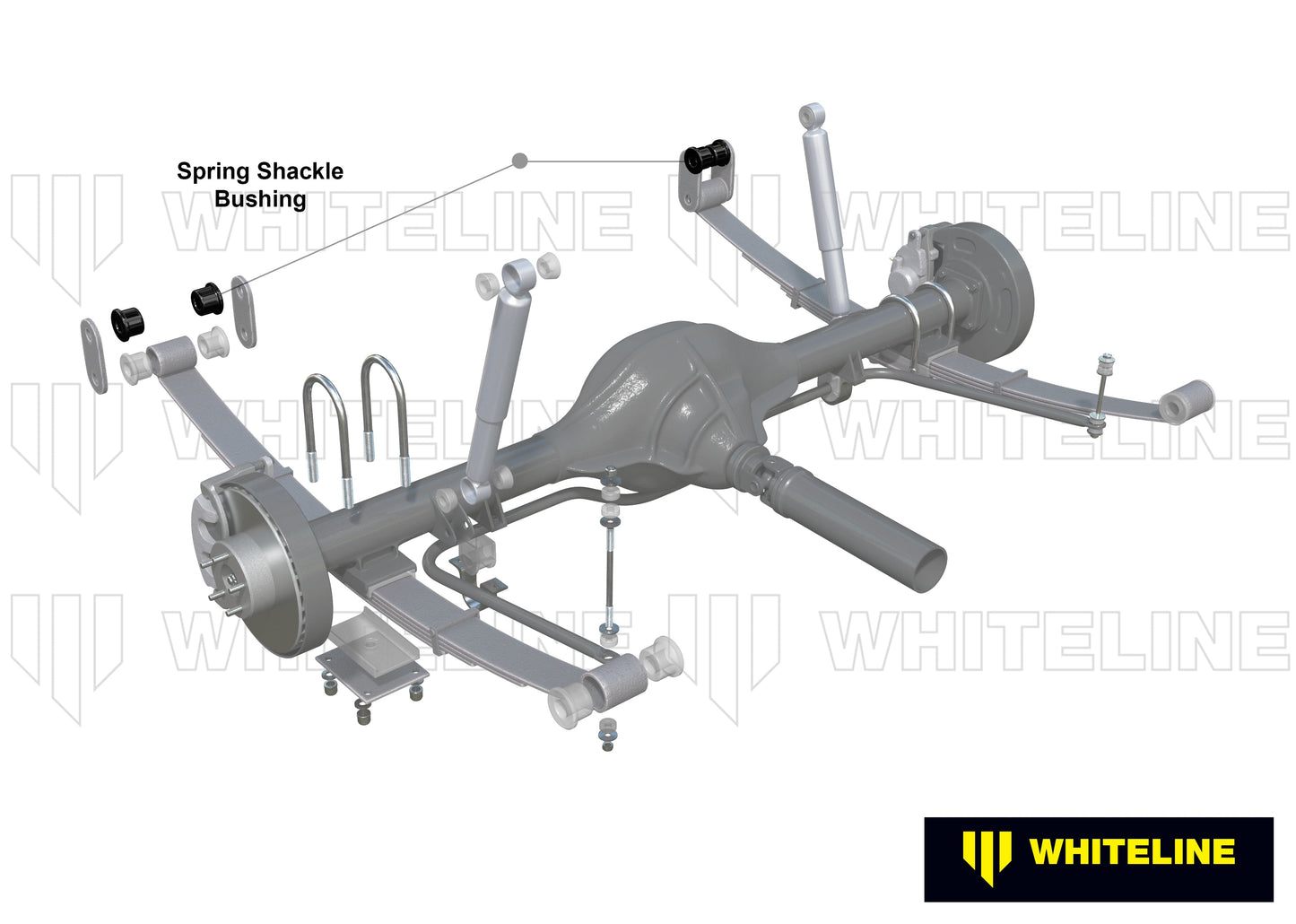 Rear Leaf Spring - Shackle Bushing Kit to Suit Ford Escort Mk2