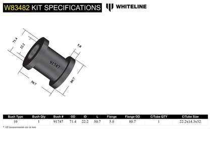 Rear Panhard Rod - Bushing Kit to Suit Nissan Elgrand E50