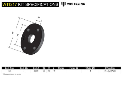 Front Steering Coupling - Bushing Kit to Suit Nissan Skyline and Pintara R31