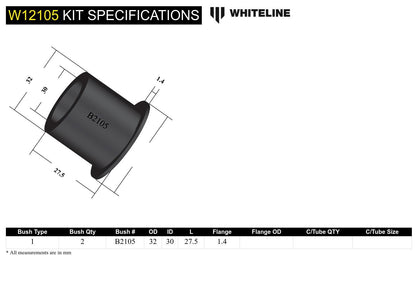 Front Steering Idler Arm - Bushing Kit to Suit Nissan Patrol MQ, MK and Urvan E23
