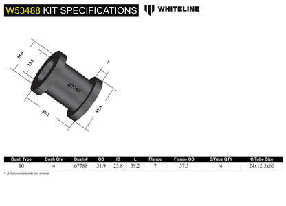 Leading Arm - To Differential Bushing Kit to Suit Suzuki Jimny and Sierra