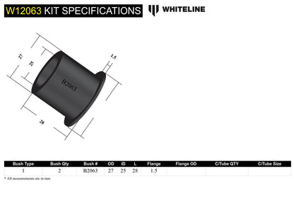 Front Steering Idler Arm - Bushing Kit to Suit Nissan Nomad C22