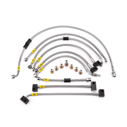 Yamaha FZ1 NA Fazer ABS 2008-2012 Flexible ABS Replacement Brake Lines HEL Stainless Steel Braided