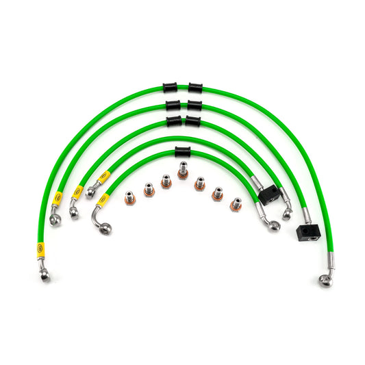 Kawasaki Z800 ABS 2013-2015 Flexible ABS Replacement Brake Lines HEL Stainless Steel Braided